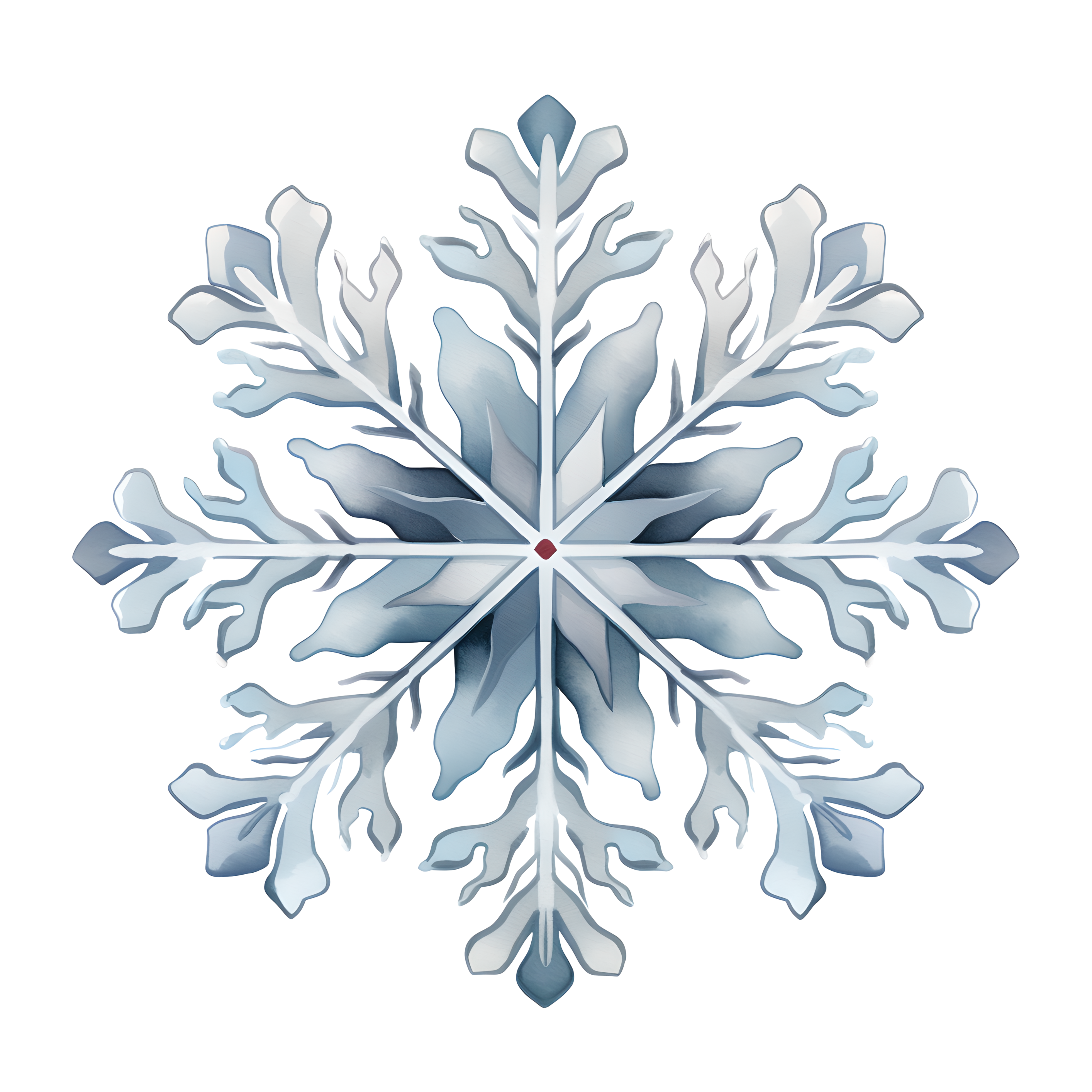 雪花透明背景插图