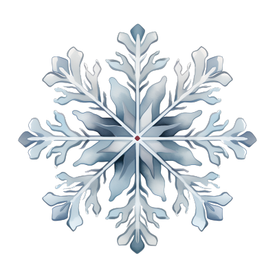 雪花透明背景插图