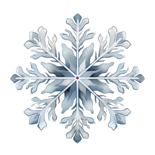 雪花透明背景插图
