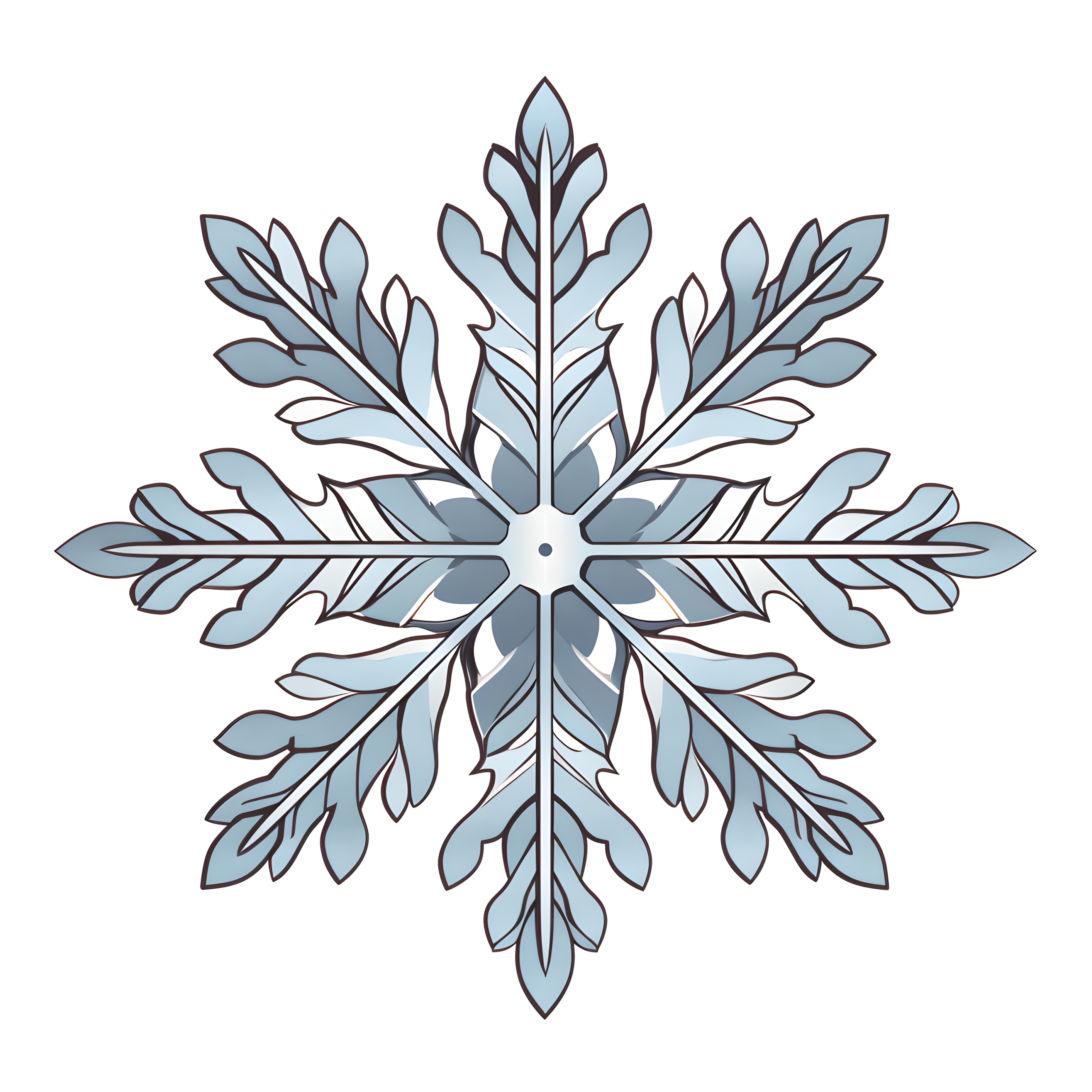 雪花商业设计元素