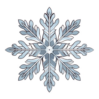 雪花商业设计元素