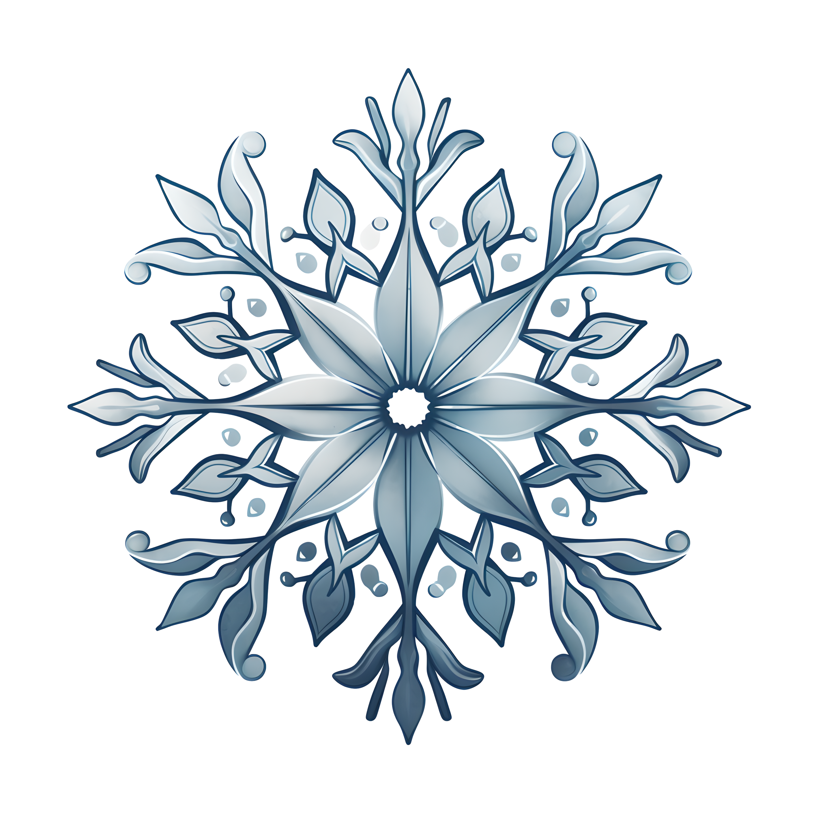 雪花简洁设计元素