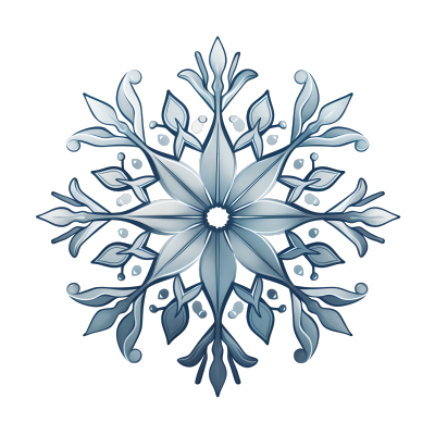雪花简洁设计元素
