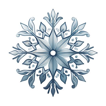 雪花简洁设计元素