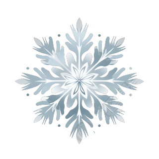 雪花简约2D矢量艺术素材