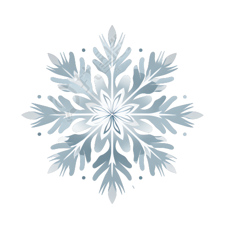 雪花简约2D矢量艺术素材