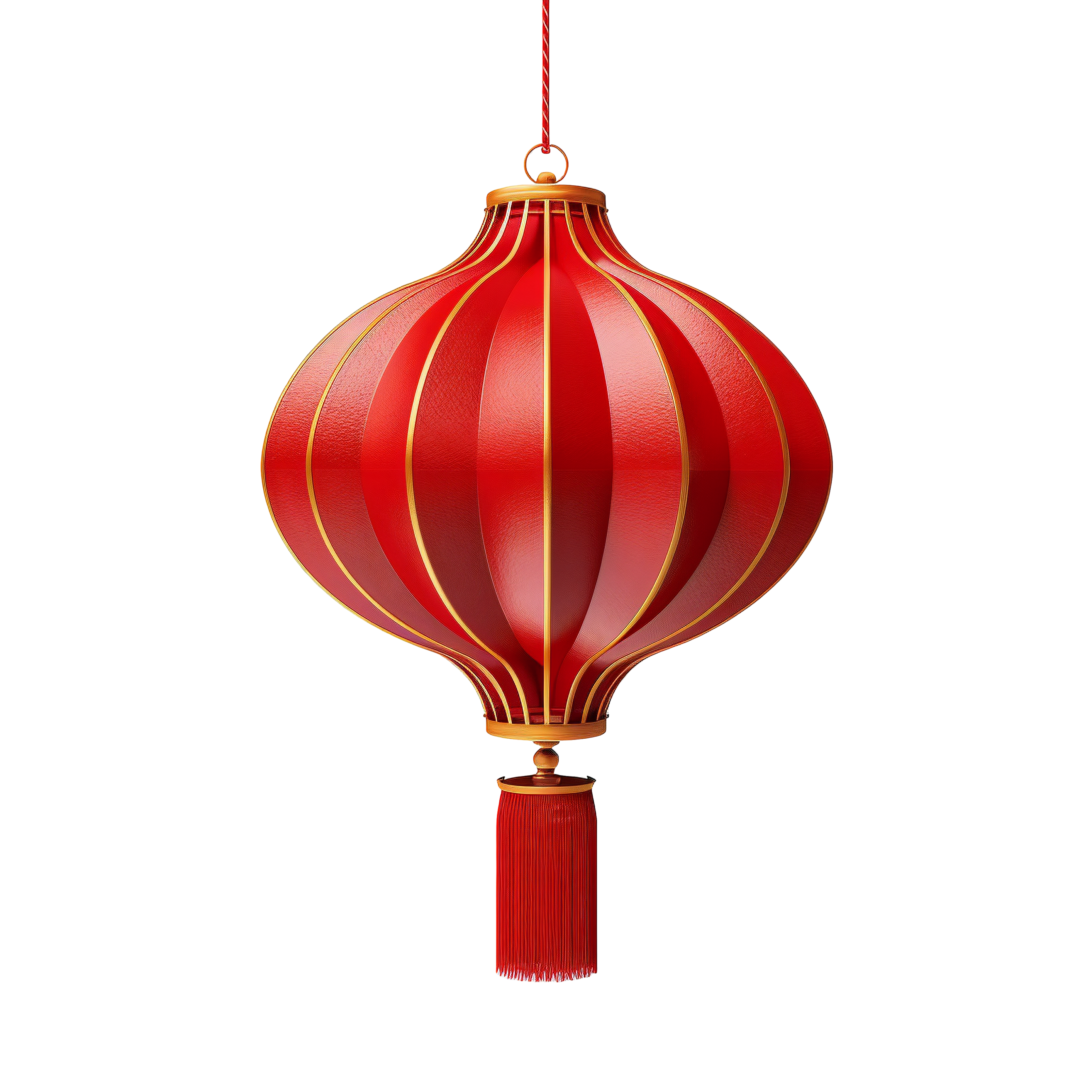 3D红灯笼商业使用插画