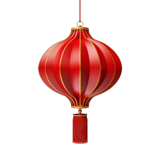 3D红灯笼商业使用插画