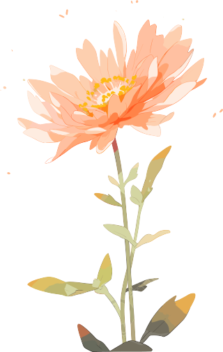 线条花朵图形素材