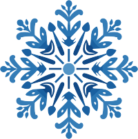 蓝色雪花商业设计元素