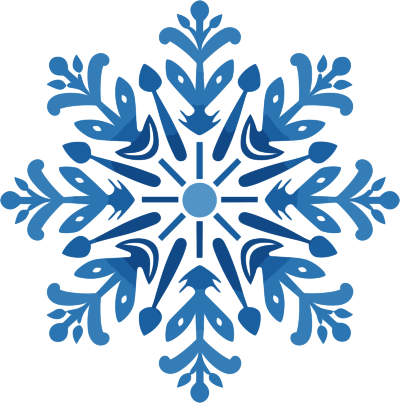 蓝色雪花商业设计元素