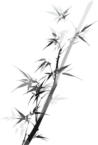 水墨竹子高清创意设计插画