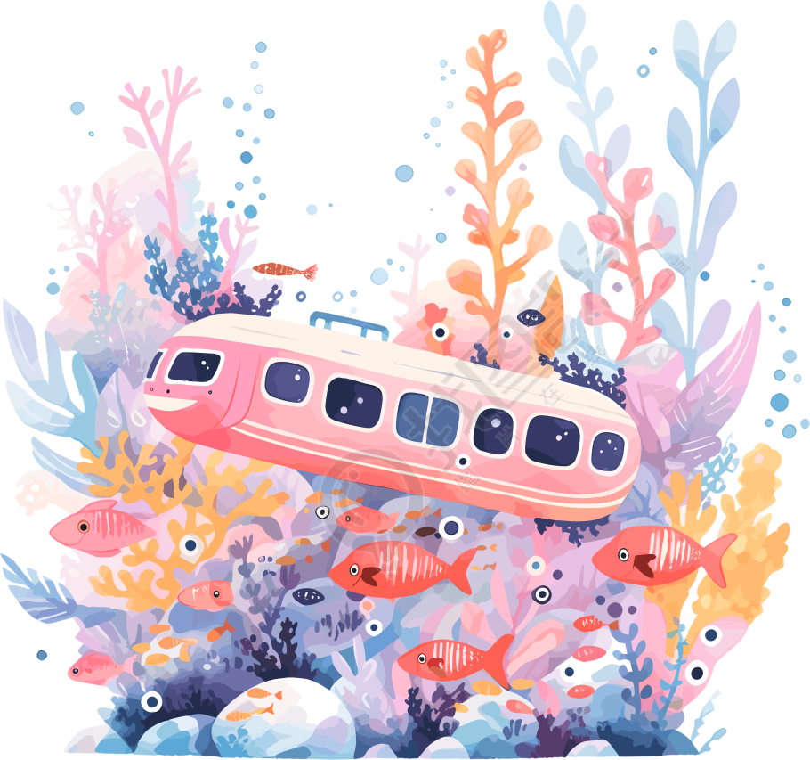 潜水艇珊瑚插图