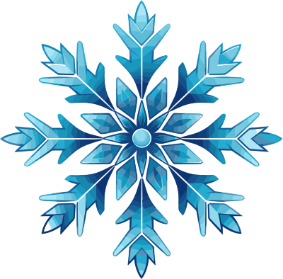 蓝色雪花商业设计素材