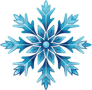 蓝色雪花商业设计素材