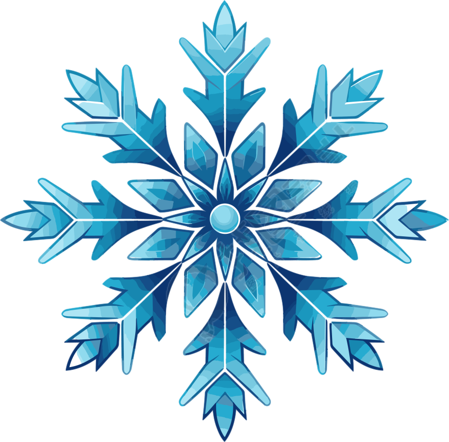 蓝色雪花商业设计素材