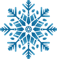 蓝色雪花PNG素材