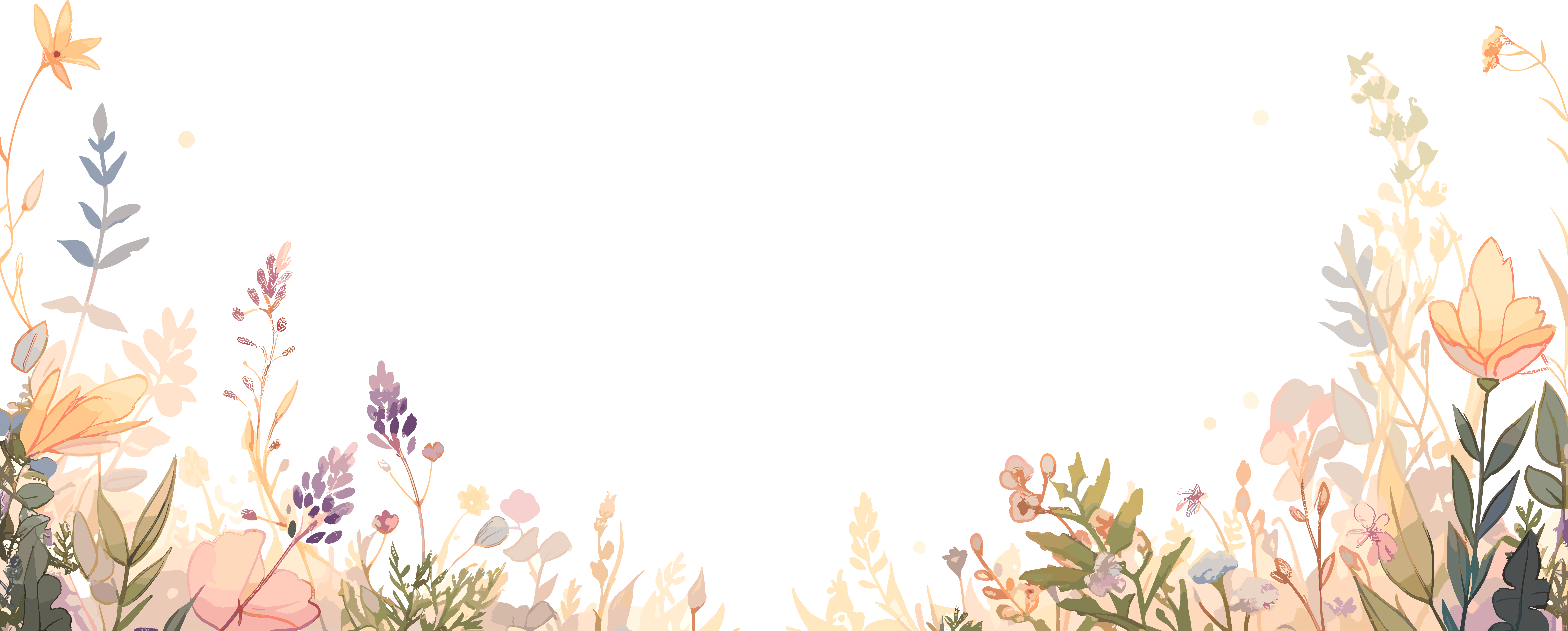 植物花边插画