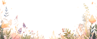 植物花边插画