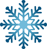 蓝色雪花可商用插图
