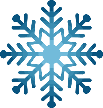 蓝色雪花可商用插图