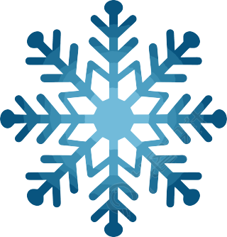 蓝色雪花可商用插图