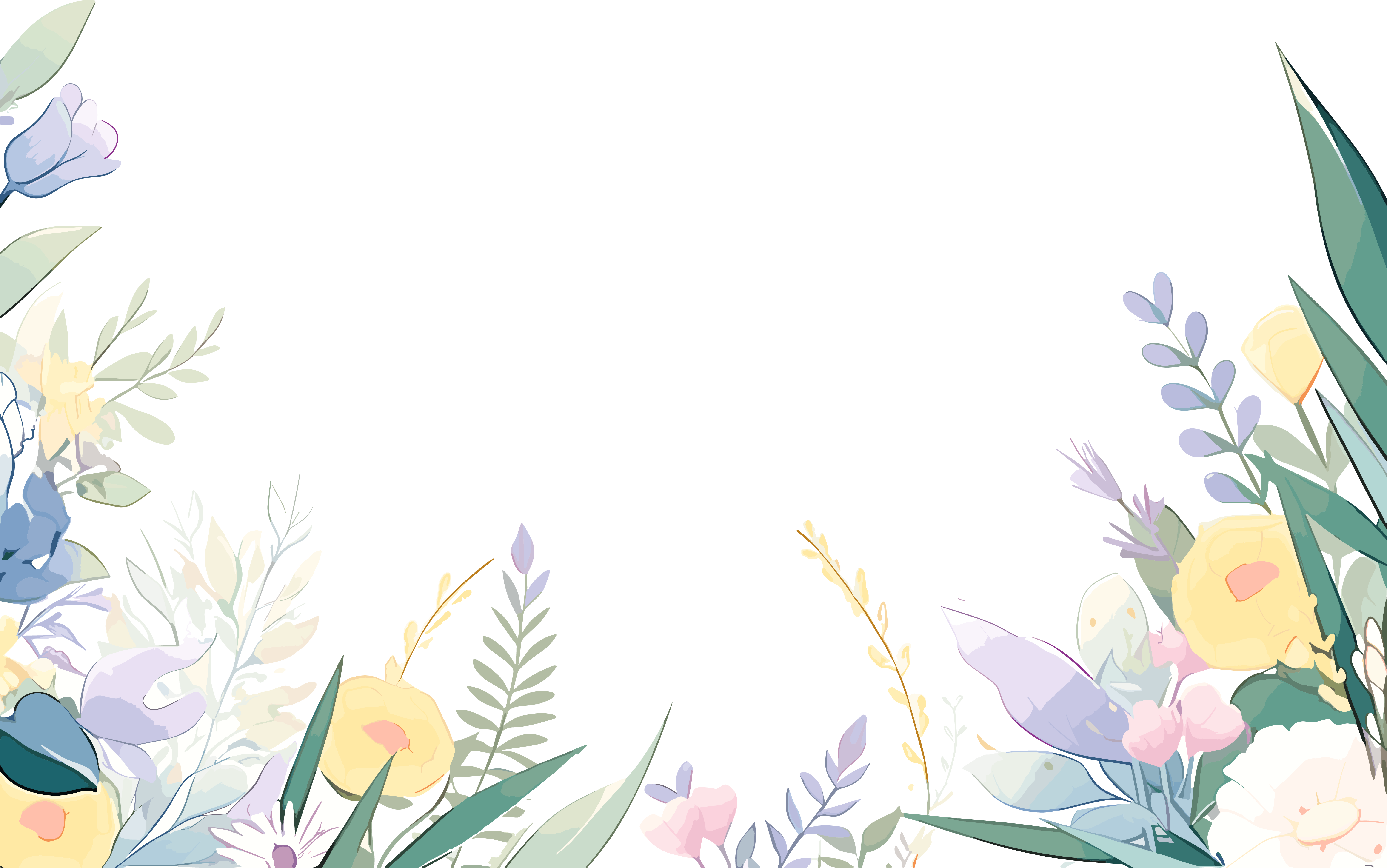 植物花边可商用素材