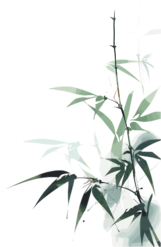 水墨竹子创意设计素材