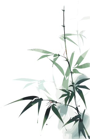 水墨竹子创意设计素材