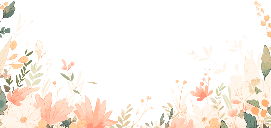 植物花边手绘商用素材