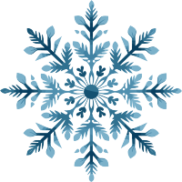 蓝色雪花高清图形素材