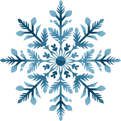 蓝色雪花高清图形素材