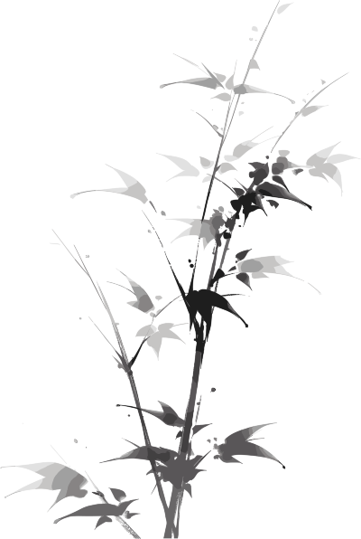 水墨竹子唯美简约素材