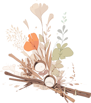 中草药素材PNG插画