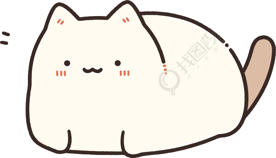 猫咪贴纸可商用插图