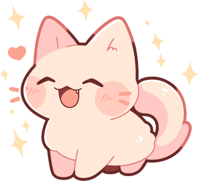 猫咪贴纸可商用插画