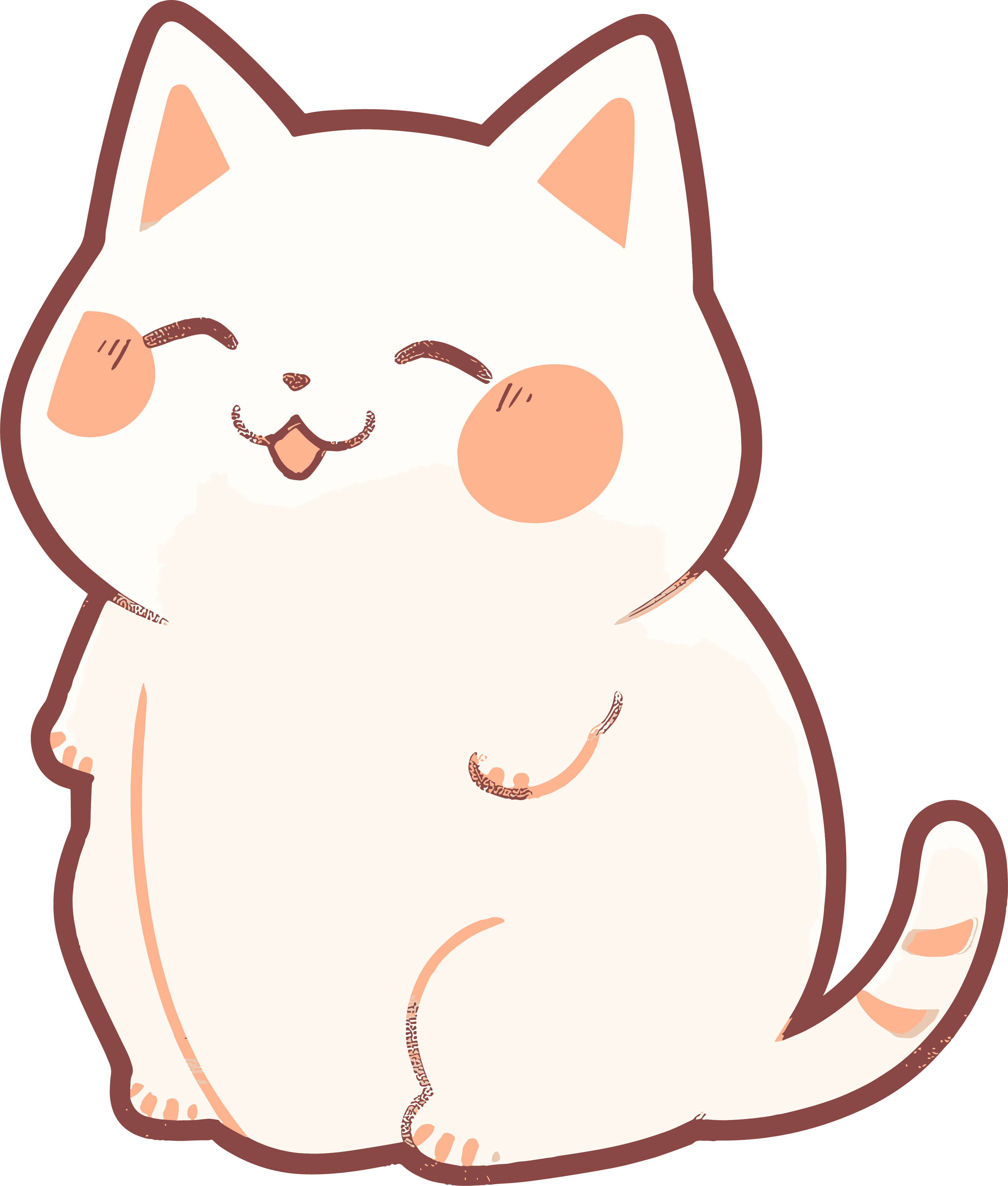 猫咪贴纸商业可用素材
