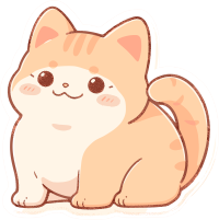 猫咪贴纸元素