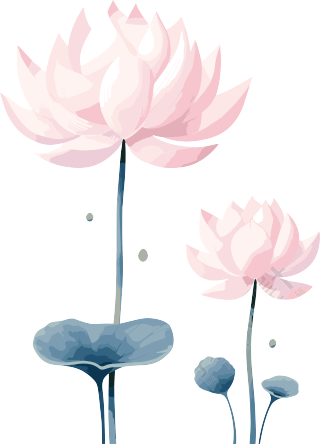 莲花商业创意插画