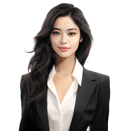 人像老师写实插画
