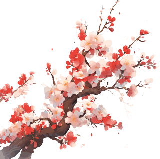 梅花创意图形素材