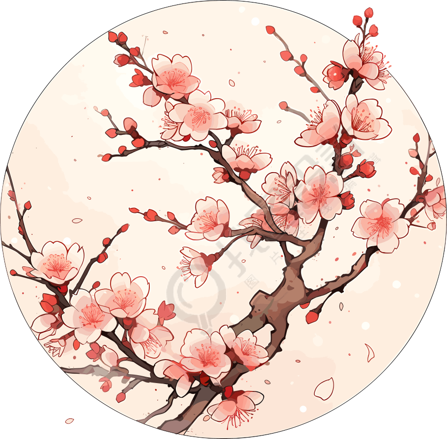 梅花高清透明背景商业设计元素