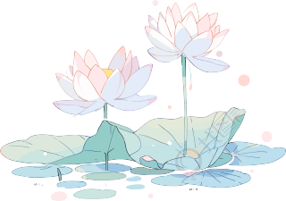 莲花图形素材PNG插画