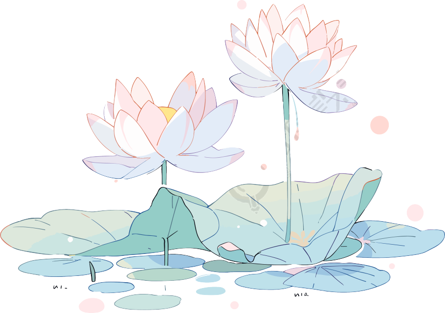 莲花图形素材PNG插画