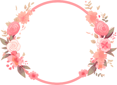 粉色花环高清图形素材