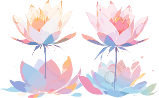 莲花可商用插画设计素材