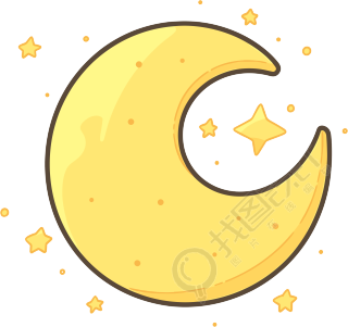 月亮图形设计素材