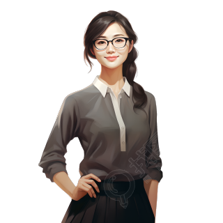 人像老师教育人物插图