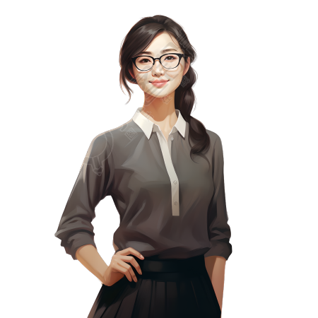 人像老师教育人物插图