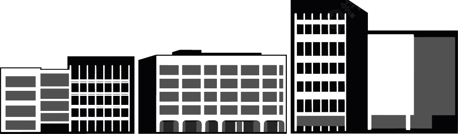 建筑剪影插画